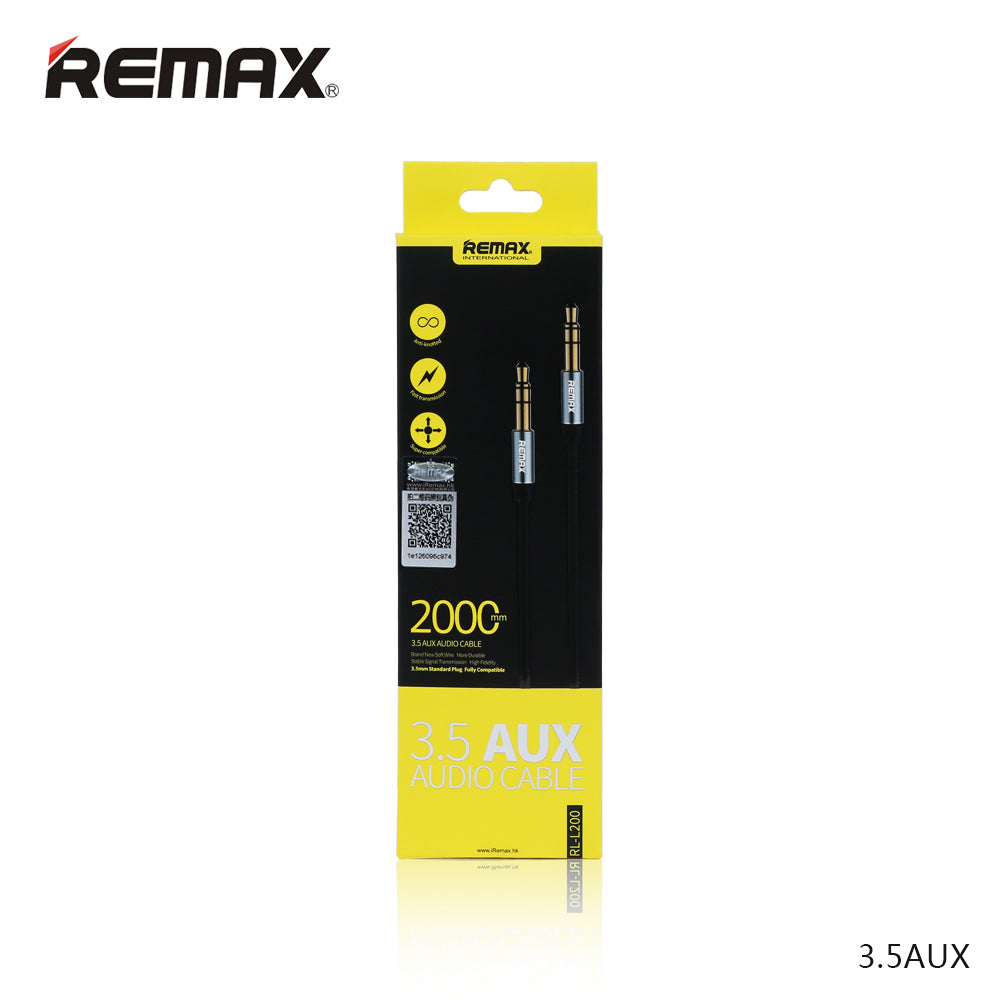 Remax 3.5mm Aux Jack Cable L200 2m - White