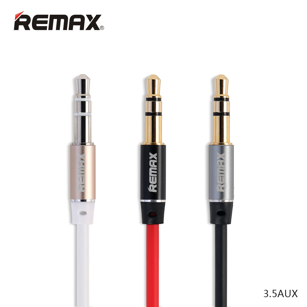 Remax 3.5mm Aux Jack Cable L100 1m - Black