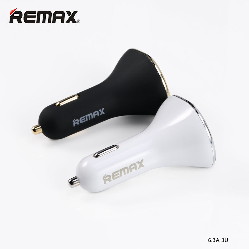 Remax 3USB 6.3A Car Charger RCC302 - Black