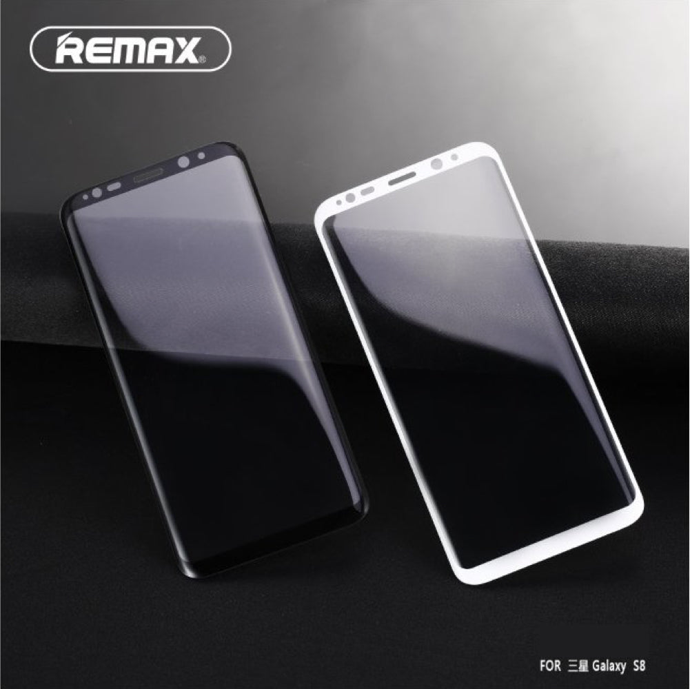 Remax Crystal set of Tempered Glass and Phone Case for Samsung S8 - Black