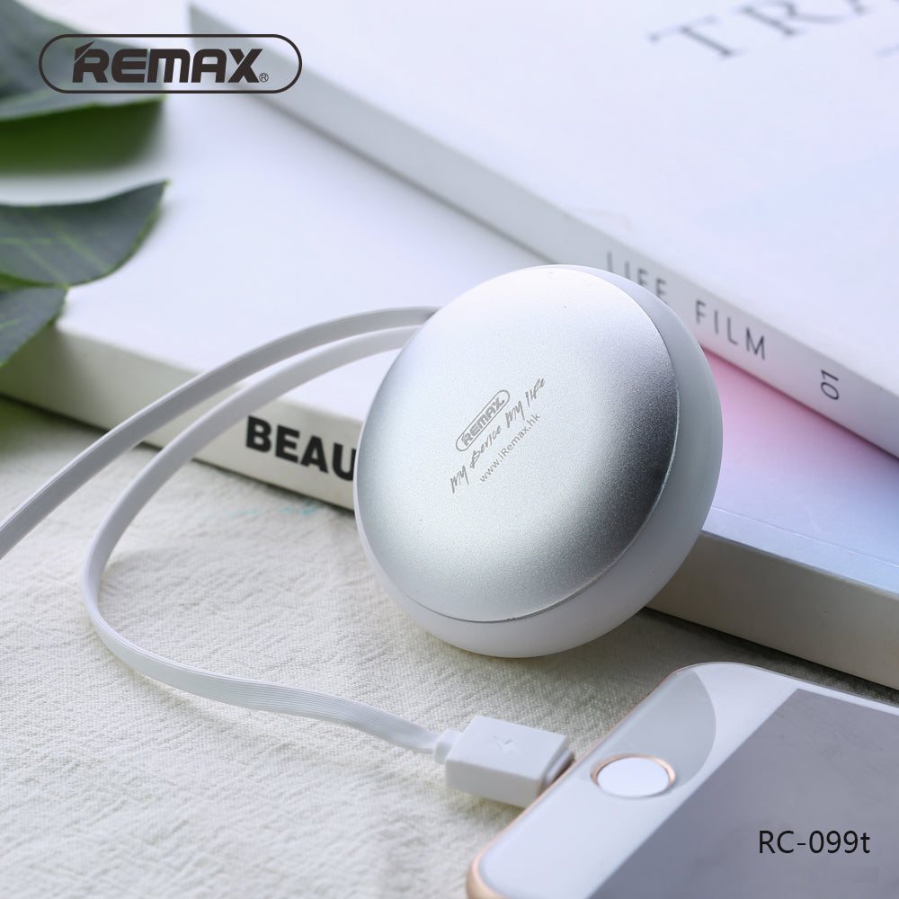 Remax Cutebaby Retractable Data Cable 2-in-1 for Micro USB and Lightning RC-099t 1M - White