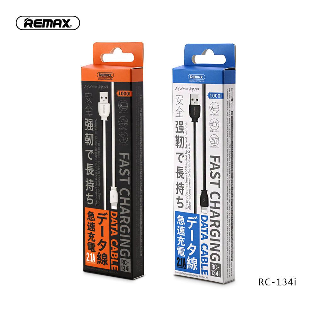 Remax Fast Charging Data Cable RC-134i Lightning - Black
