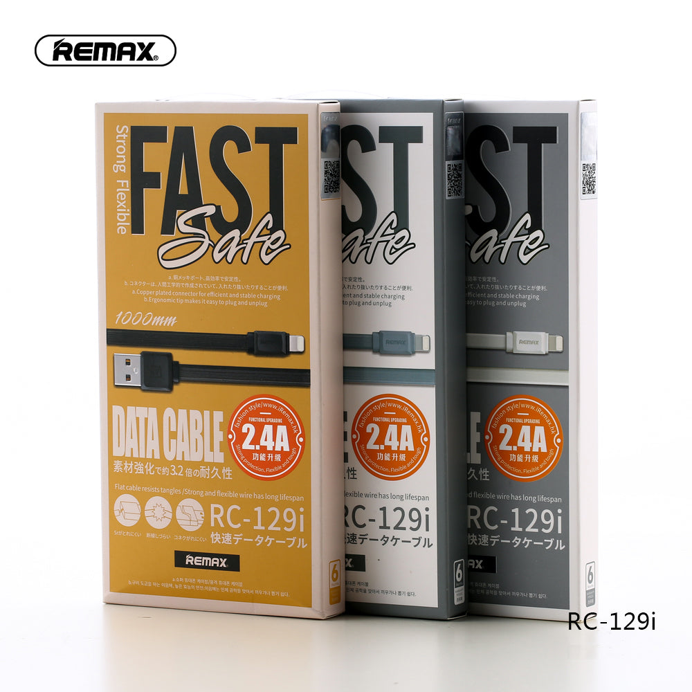 Remax Fast Pro Data Cable Lightning RC-129i - Black