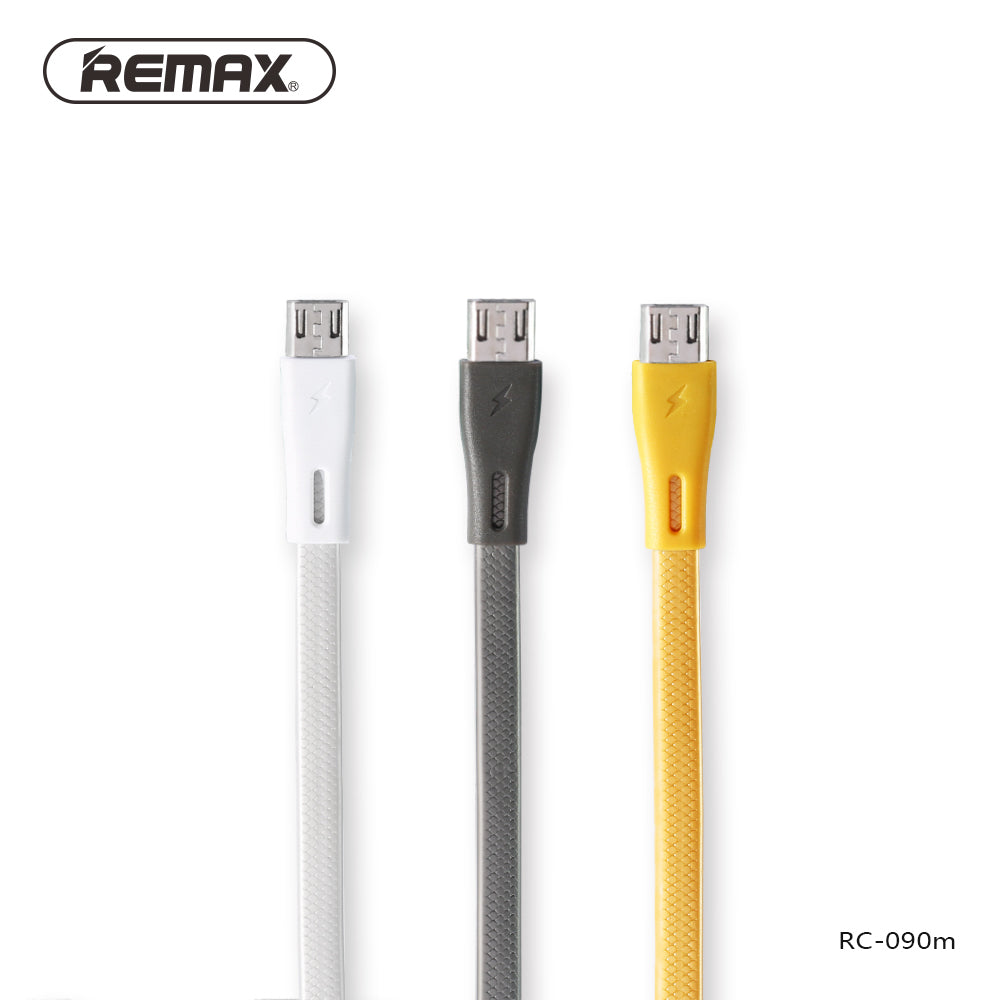Remax Full Speed Pro Data Cable 1M RC-090m for Micro USB - Silver