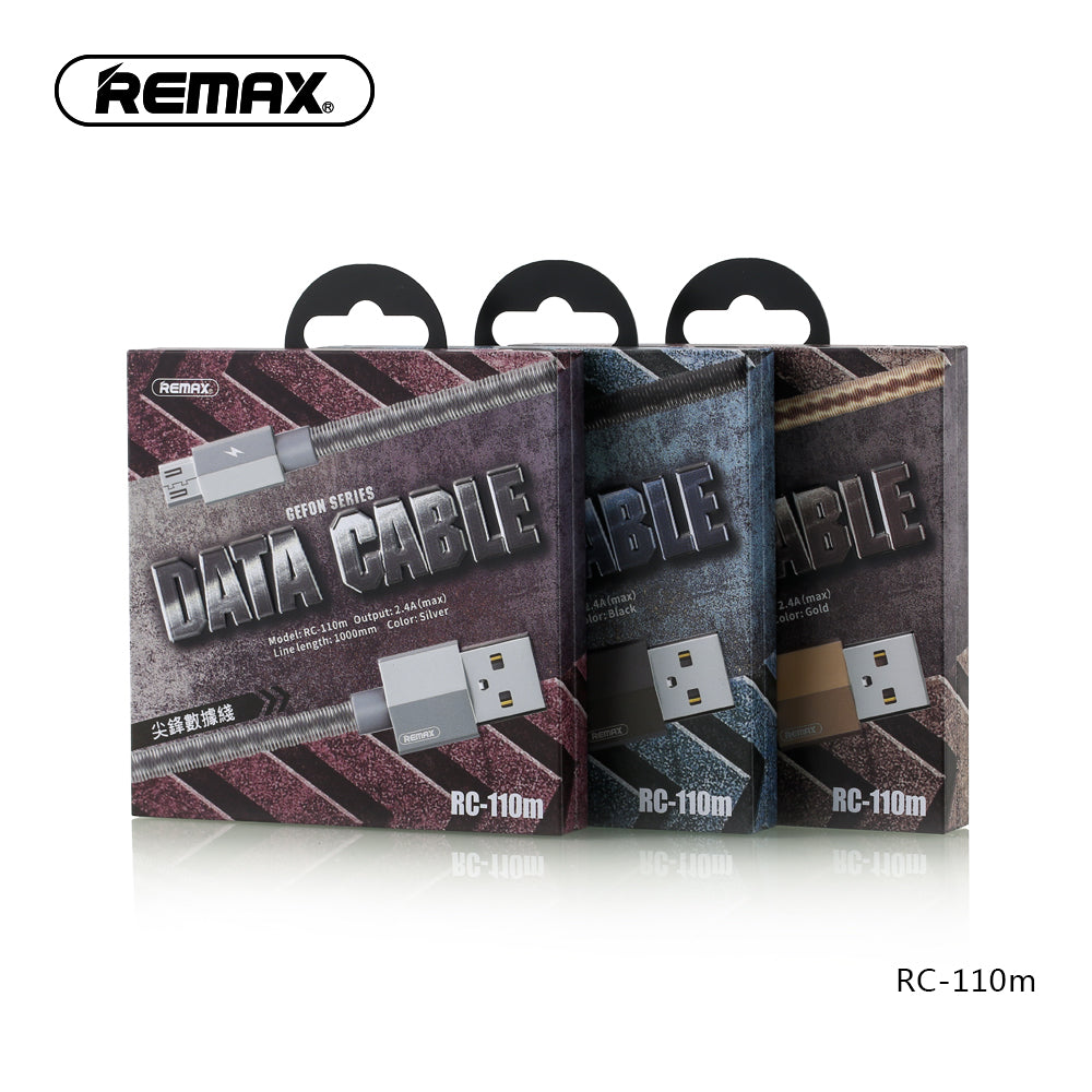 Remax Gefon Series Data Cable for Micro USB RC-110m - Silver