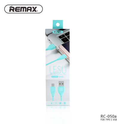 Remax Lesu Type-C Cable RC-050a Max output 1.5A - Blue