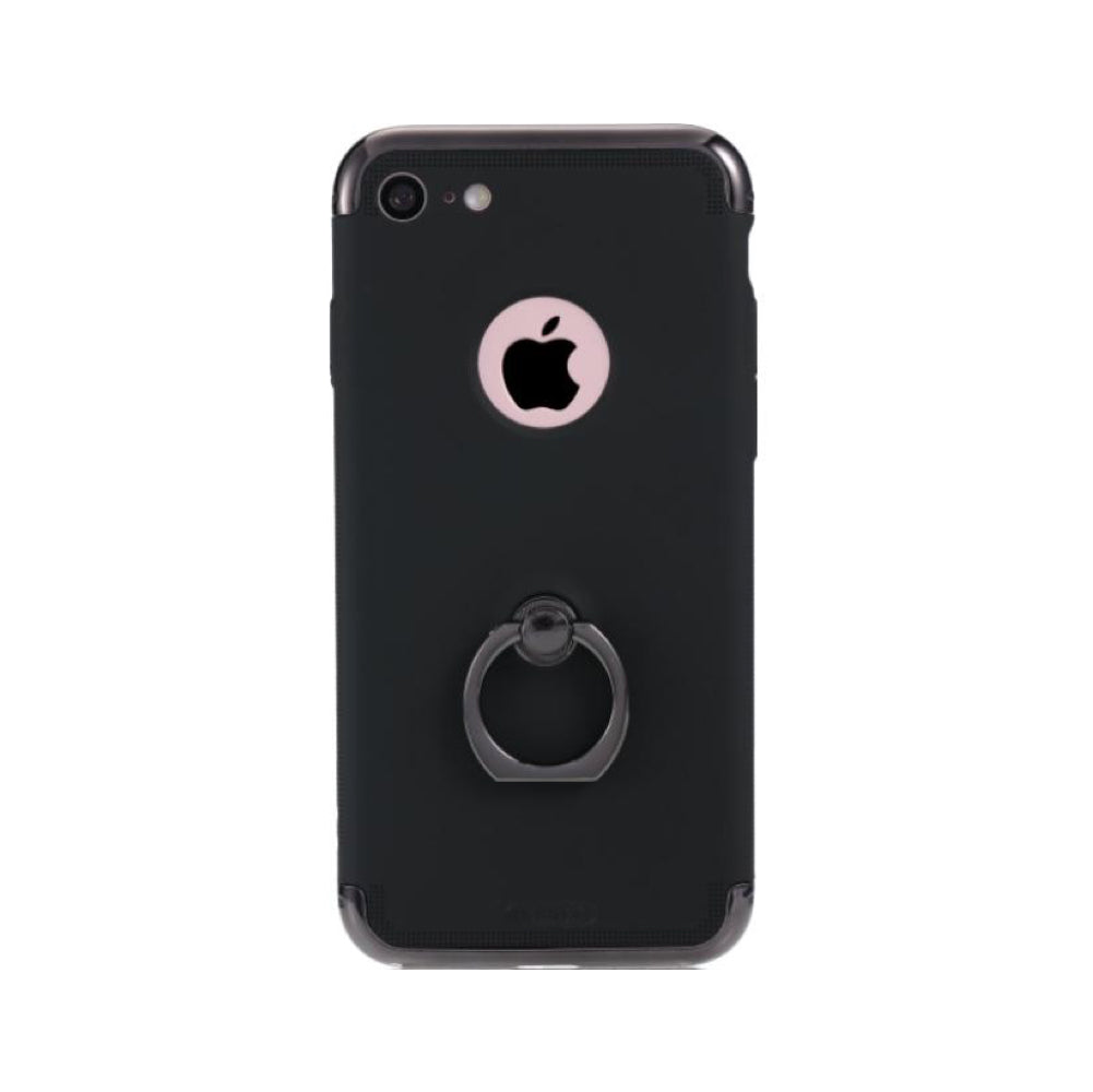 Remax Lock Creative Case for iPhone 7 Plus with Ring - Black