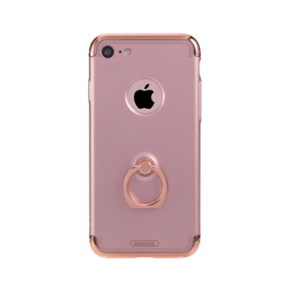 Remax Lock Creative Case for iPhone 7 with Ring - Rose Gold