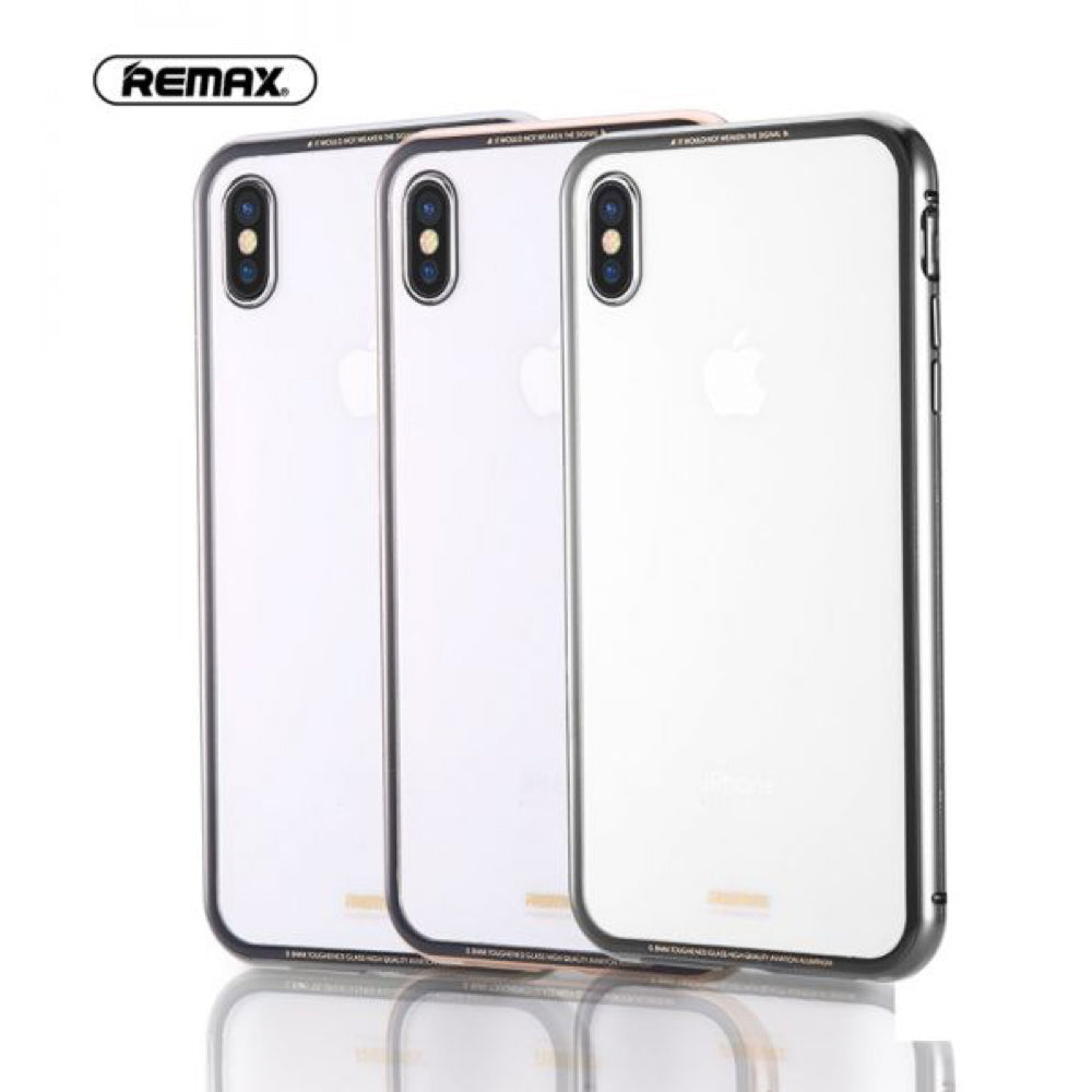 Remax Magnets Pro series 360 protection Set Screen Protector + phone Case RM-1672 for iPhone XS Max - Gray