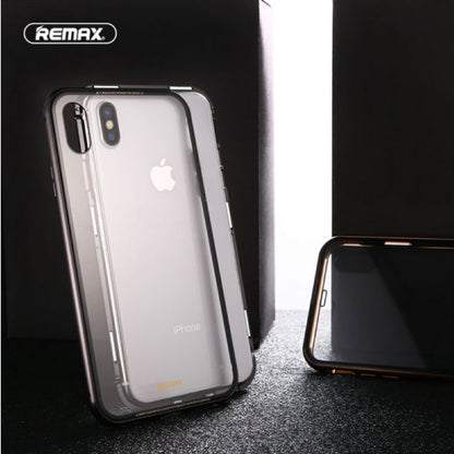 Remax Magnets Pro series 360 protection Set Screen Protector + phone Case RM-1672 for iPhone XS Max - Gray