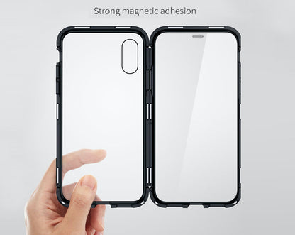 Remax Magnets Pro series 360¬¨¬®‚Äö√†√ª protection Set Screen Protector + phone Case RM-1672 for iPhone X/XS - Gray