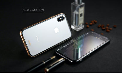 Remax Magnets Pro series 360¬¨¬®‚Äö√†√ª protection Set Screen Protector + phone Case RM-1672 for iPhone X/XS - Gray