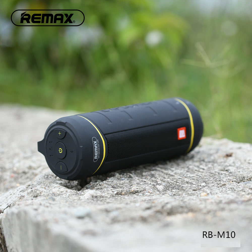 Remax RB-M10 Portable Bluetooth Speaker Support TF card and AUX-in - Black