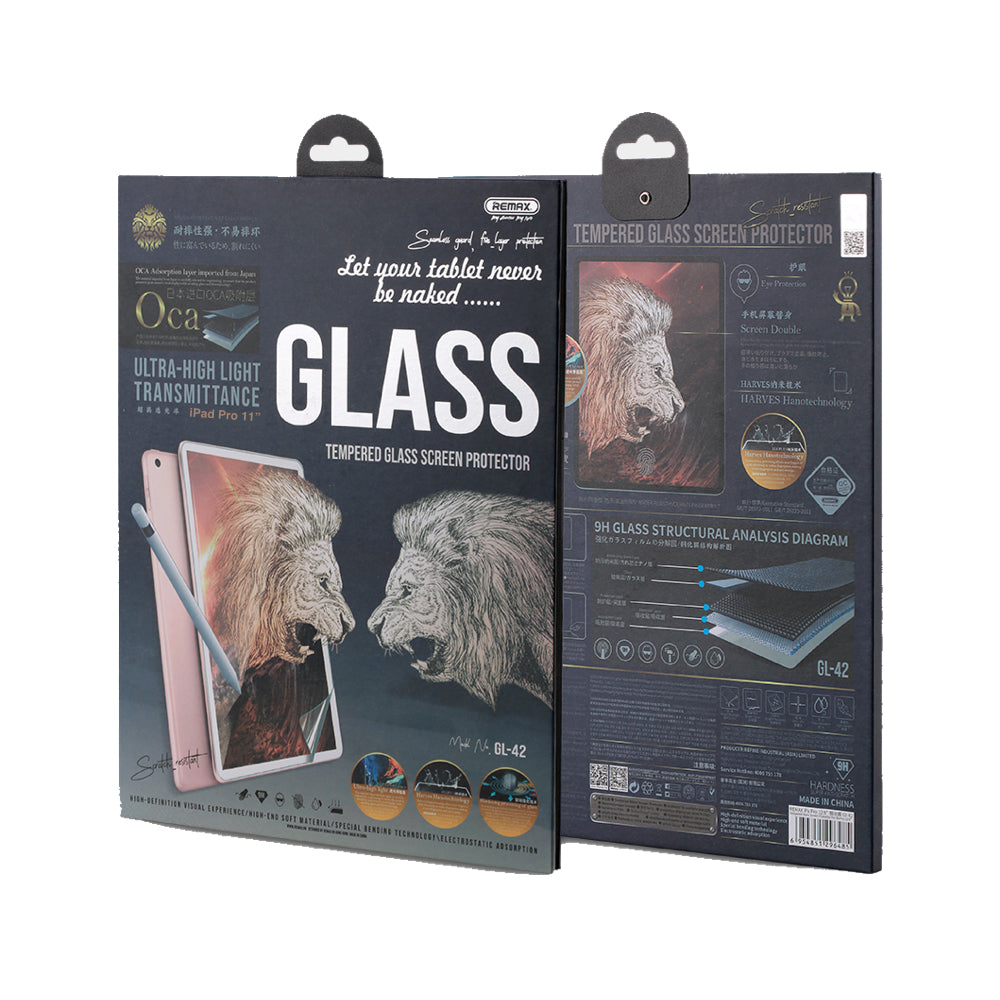 Remax Ultra High Light Transmittance Temper Glass GL-42 for iPad Pro 11.0 - Transparent