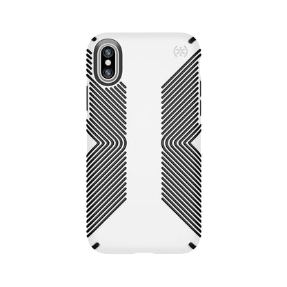 Speck (Apple Exclusive) Presidio Grip Case for iPhone X - White/Black
