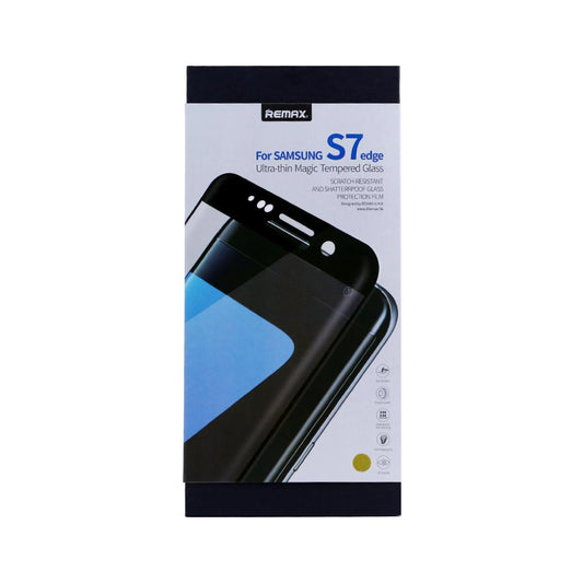 Top Series for Samsung S7 Edge 3D Curved Tempered Glass - Black